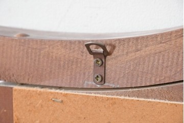 アメリカヴィンテージ　優美なシルエットのウォールミラー　(R-087130)