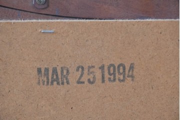 アメリカヴィンテージ　優美なシルエットのウォールミラー　(R-087130)