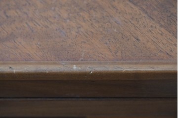 フランスアンティーク　希少!!　エミール・ガレ(Emile Galle)サイン入り　アザミの象嵌細工が施されたバタフライテーブル　(R-087134)