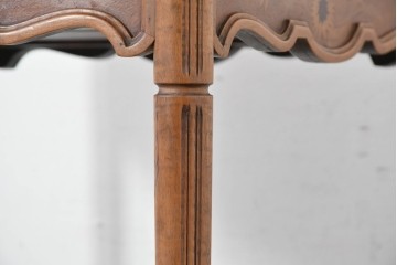 フランスアンティーク　希少!!　エミール・ガレ(Emile Galle)サイン入り　アザミの象嵌細工が施されたバタフライテーブル　(R-087134)
