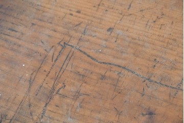 和製アンティーク　前面欅(ケヤキ)材　美しい杢目の帳場箪笥　(R-087136)