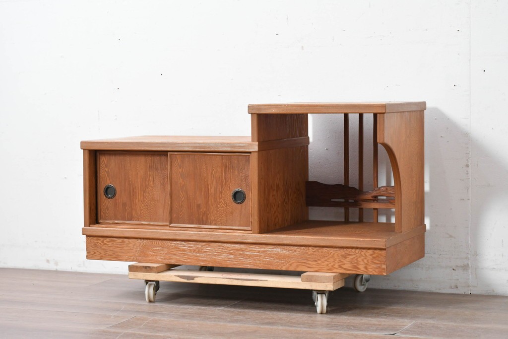 中古　屋久杉　木目が美しい置き床　定価約14万円　(R-087138)