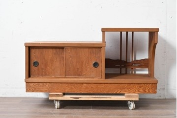 中古　屋久杉　木目が美しい置き床　定価約14万円　(R-087138)