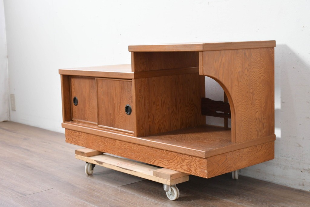 中古　屋久杉　木目が美しい置き床　定価約14万円　(R-087138)