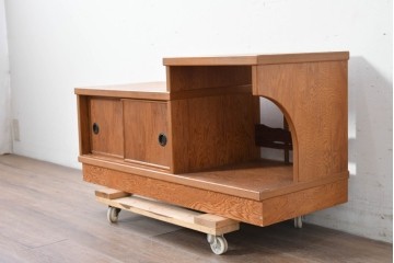 中古　屋久杉　木目が美しい置き床　定価約14万円　(R-087138)