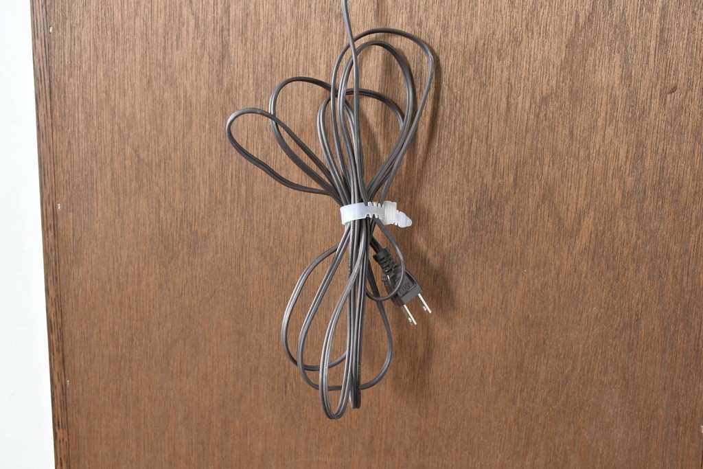 中古　美品　良品　三越家具(現カントリーハウス)　意匠ガラスが素敵なキュリオケース　(R-087139)