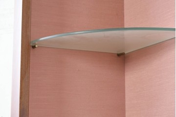 中古　ヨーロッパ　象嵌入りキュリオケース　(R-087140)