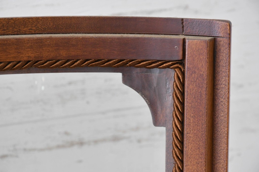 中古　ヨーロッパ　象嵌入りキュリオケース　(R-087140)