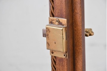 中古　ヨーロッパ　象嵌入りキュリオケース　(R-087140)