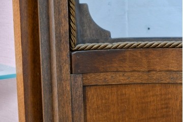 中古　ヨーロッパ　象嵌入りキュリオケース　(R-087140)