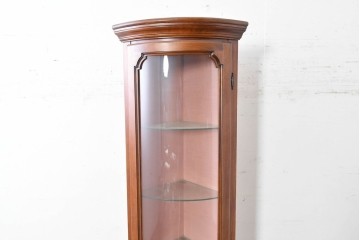 中古　ヨーロッパ　象嵌入りキュリオケース　(R-087140)