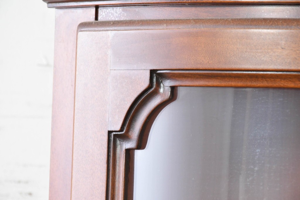 中古　ヨーロッパ　象嵌入りキュリオケース　(R-087140)