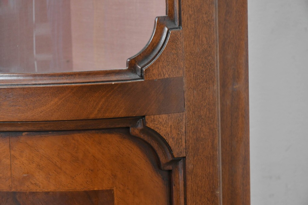 中古　ヨーロッパ　象嵌入りキュリオケース　(R-087140)