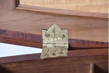 フランスアンティーク　希少!!　エミール・ガレ(Emile Galle)　草花モチーフの象嵌細工が彩るアール・ヌーヴォー様式のドレッシングテーブル　(R-087142)