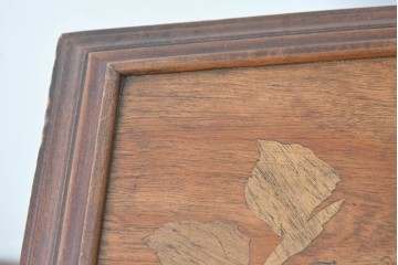 フランスアンティーク　希少!!　エミール・ガレ(Emile Galle)　草花モチーフの象嵌細工が彩るアール・ヌーヴォー様式のドレッシングテーブル　(R-087142)