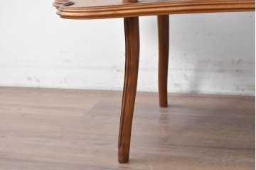 フランスアンティーク　希少!!　エミール・ガレ(Emile Galle)　フルール・ド・ロー(Fleur de l'Eau)　象嵌細工が美しい3段テーブル　(R-087143)