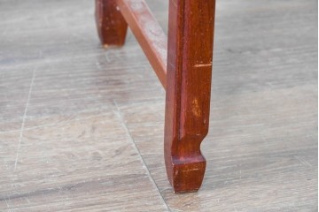 ヴィンテージ家具　民芸家具　花梨(カリン)材　螺鈿象嵌が目を引くサイドテーブル　(R-087148)