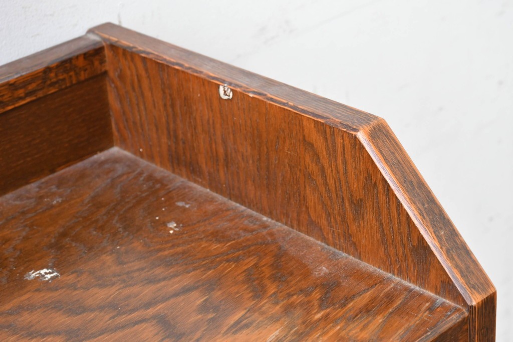 中古　美品　三越家具(現カントリーハウス)　Brugge(ブルージュ)　ステンドグラス入り扉が印象的なサイドキャビネット　(R-087150)