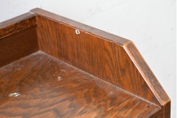 中古　美品　三越家具(現カントリーハウス)　Brugge(ブルージュ)　ステンドグラス入り扉が印象的なサイドキャビネット　(R-087150)