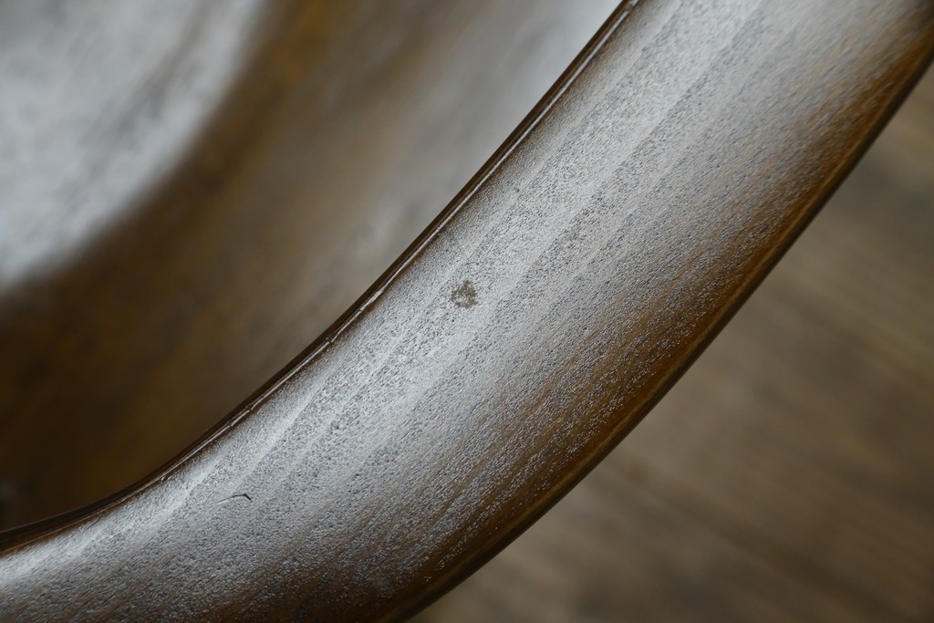 中古　美品　カリモク家具(karimoku)　コロニアルシリーズ　CC1834NK　回転式アームチェア2脚セット　定価(2脚合計)約13万円　(R-087186)