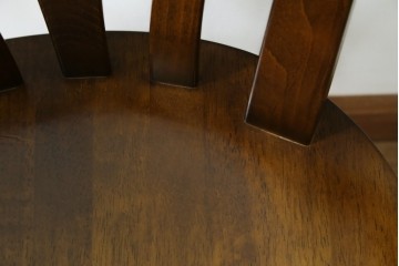 中古　美品　カリモク家具(karimoku)　コロニアルシリーズ　CC1834NK　回転式アームチェア2脚セット　定価(2脚合計)約13万円　(R-087186)