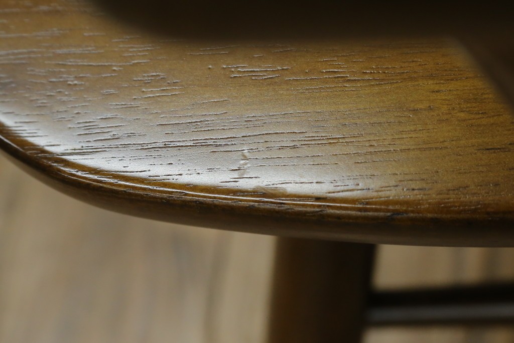 中古　美品　カリモク家具(karimoku)　コロニアルシリーズ　CC1834NK　回転式アームチェア2脚セット　定価(2脚合計)約13万円　(R-087186)