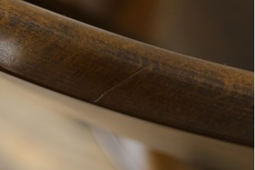 中古　美品　カリモク家具(karimoku)　コロニアルシリーズ　CC1834NK　回転式アームチェア2脚セット　定価(2脚合計)約13万円　(R-087186)