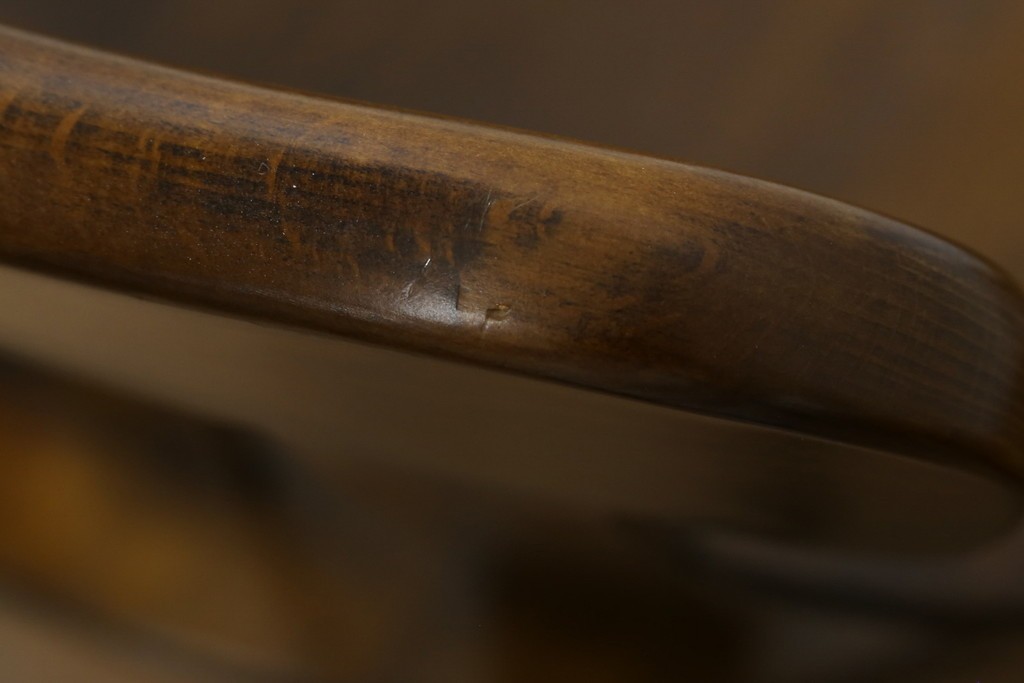 中古　美品　カリモク家具(karimoku)　コロニアルシリーズ　CC1834NK　回転式アームチェア2脚セット　定価(2脚合計)約13万円　(R-087186)