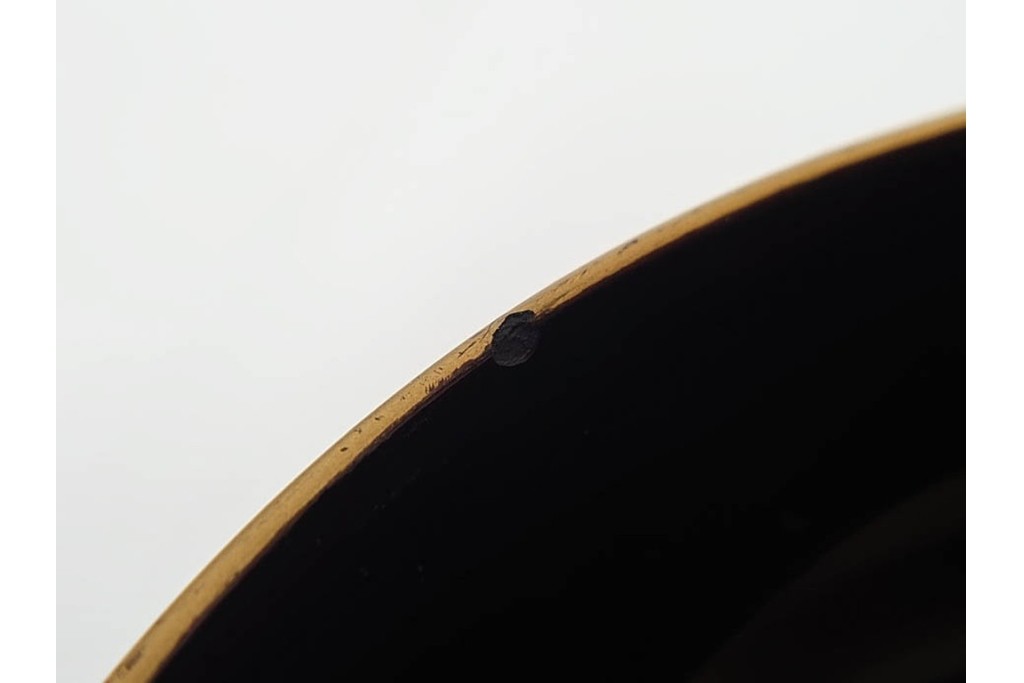 戦前　当時物　木製・輪島塗　蒔絵で描かれた鶴松図が優美なお椀5点セット　共箱付き　(R-087187)