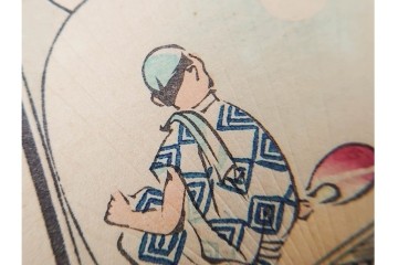 戦前　当時物　木版画　浮世絵の千社札・納札を集めた196枚セット　(R-087189)