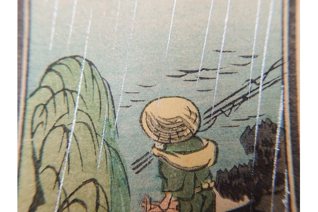 戦前　当時物　木版画　浮世絵の千社札・納札を集めた196枚セット　(R-087189)