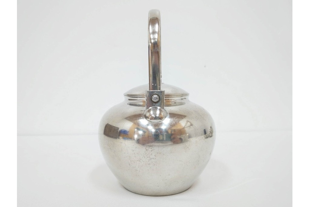 継山　本錫製　急須・茶壺・建水・茶托が揃う茶器セット　共箱付き　(R-087192)