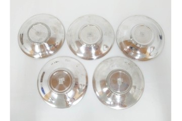 継山　本錫製　急須・茶壺・建水・茶托が揃う茶器セット　共箱付き　(R-087192)