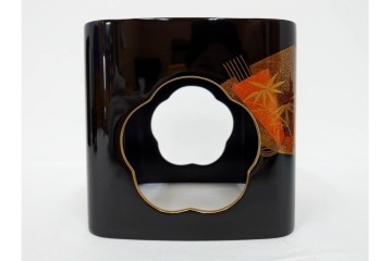 輪島塗　慶塚作　蒔絵　折鶴松竹梅文が上品な屠蘇器七ツ揃　共箱付き　(R-087193)