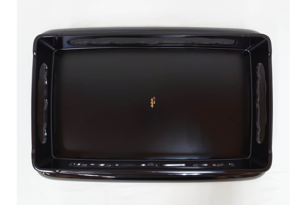 輪島塗　慶塚作　蒔絵　折鶴松竹梅文が上品な屠蘇器七ツ揃　共箱付き　(R-087193)