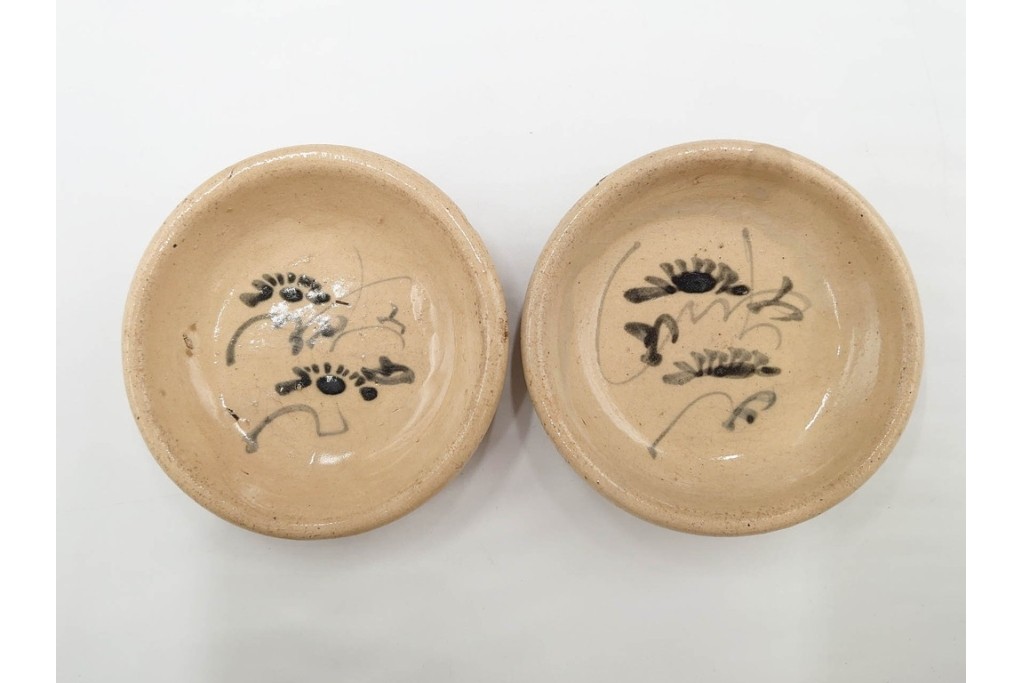 時代物　瀬戸焼　絵皿( 2.9寸)　豆皿(2.1寸)　灯明皿( 2.1寸)　和皿18点セット　(R-087194)