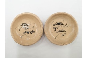 時代物　瀬戸焼　絵皿( 2.9寸)　豆皿(2.1寸)　灯明皿( 2.1寸)　和皿18点セット　(R-087194)