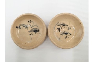 時代物　瀬戸焼　絵皿( 2.9寸)　豆皿(2.1寸)　灯明皿( 2.1寸)　和皿18点セット　(R-087194)