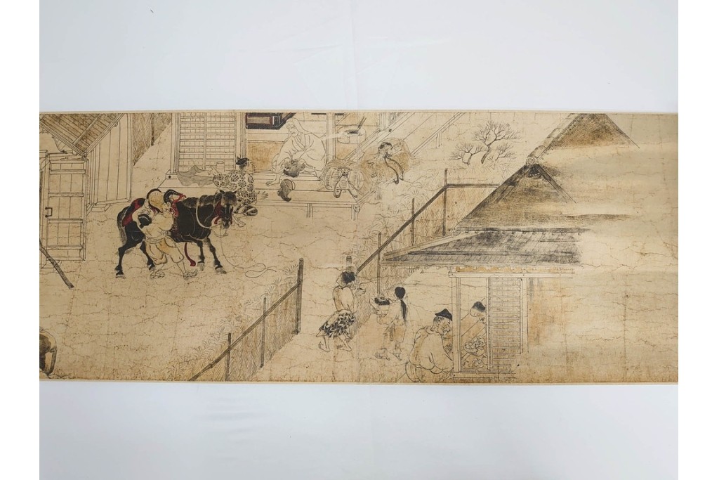 複製　昭和45年　朝護孫子寺　国宝 「信貴山縁起絵巻」  3巻揃　解説書・共箱付き　定価35万円　(R-087195)