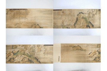 複製　昭和45年　朝護孫子寺　国宝 「信貴山縁起絵巻」  3巻揃　解説書・共箱付き　定価35万円　(R-087195)