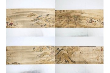 複製　昭和45年　朝護孫子寺　国宝 「信貴山縁起絵巻」  3巻揃　解説書・共箱付き　定価35万円　(R-087195)