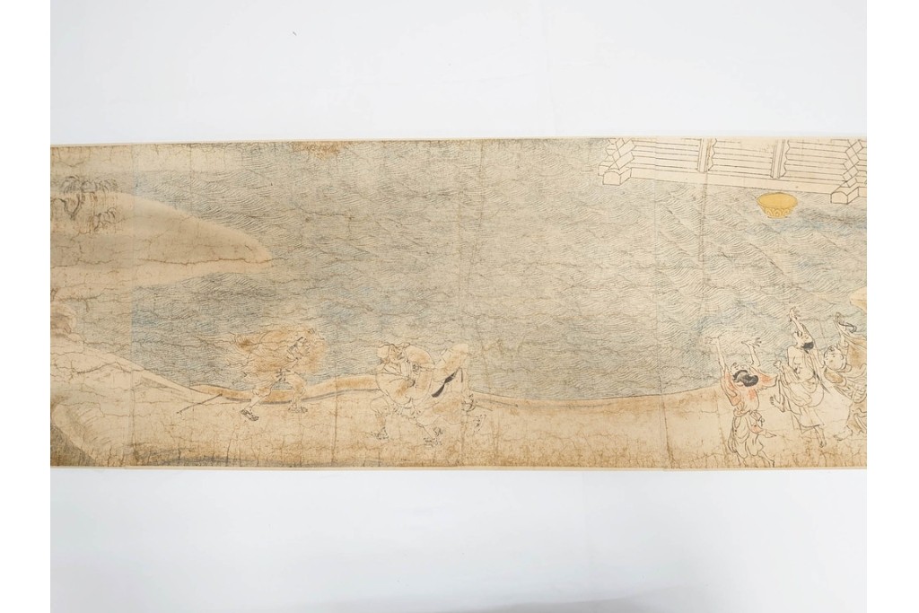 複製　昭和45年　朝護孫子寺　国宝 「信貴山縁起絵巻」  3巻揃　解説書・共箱付き　定価35万円　(R-087195)