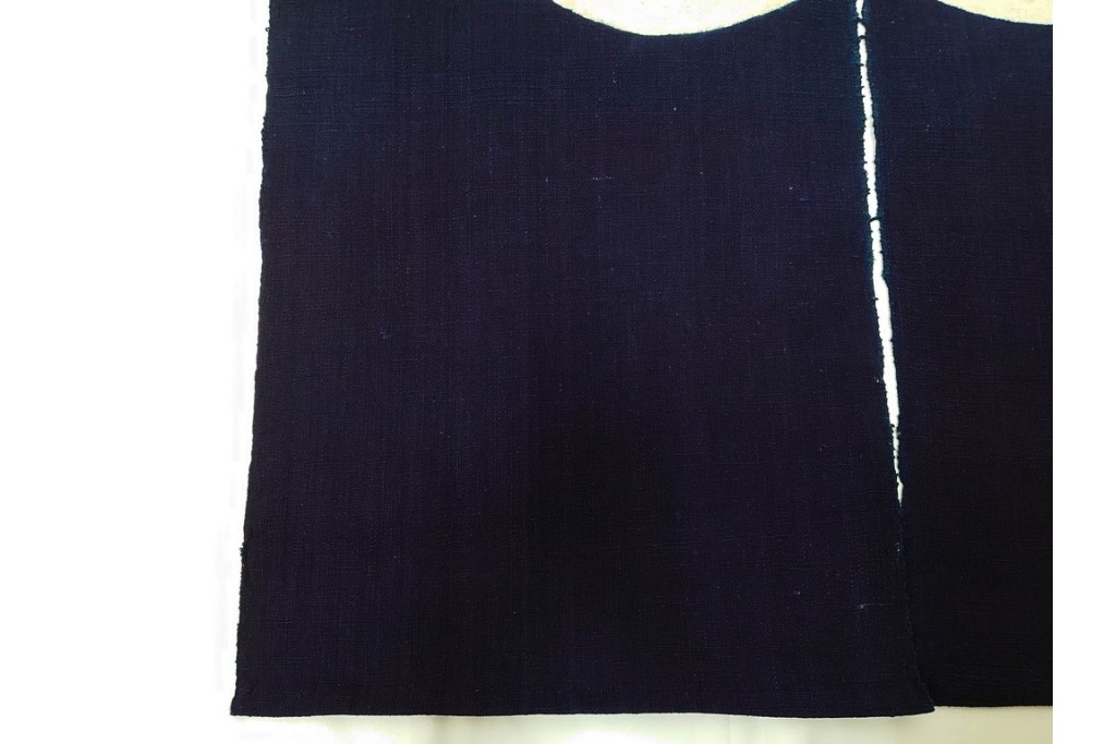 人間国宝　芹沢銈介作　「今ヨリナキニ」　本人作の型絵染のれん　共箱付き　(R-087196)