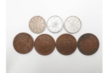 中国・韓国・満州　袁世凱(えんせいがい)の硬貨などを含む古銭74点セット　(R-087199)