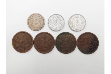 中国・韓国・満州　袁世凱(えんせいがい)の硬貨などを含む古銭74点セット　(R-087199)