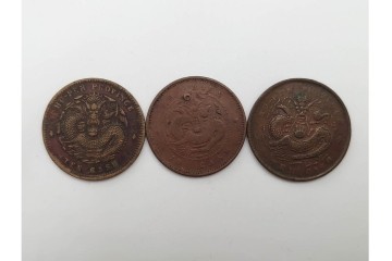 中国・韓国・満州　袁世凱(えんせいがい)の硬貨などを含む古銭74点セット　(R-087199)
