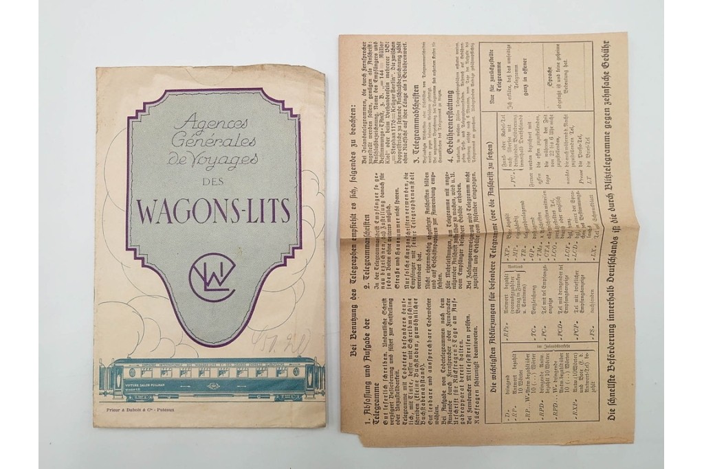 昭和初期　ベルリン・パリ　櫛型印あり　資料・本・領収書・手紙を含む原田謙太郎氏宛のエンタイアセット　(R-087200)