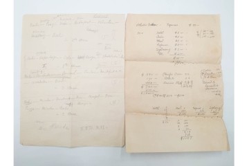 昭和初期　ベルリン・パリ　櫛型印あり　資料・本・領収書・手紙を含む原田謙太郎氏宛のエンタイアセット　(R-087200)