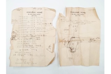 昭和初期　ベルリン・パリ　櫛型印あり　資料・本・領収書・手紙を含む原田謙太郎氏宛のエンタイアセット　(R-087200)