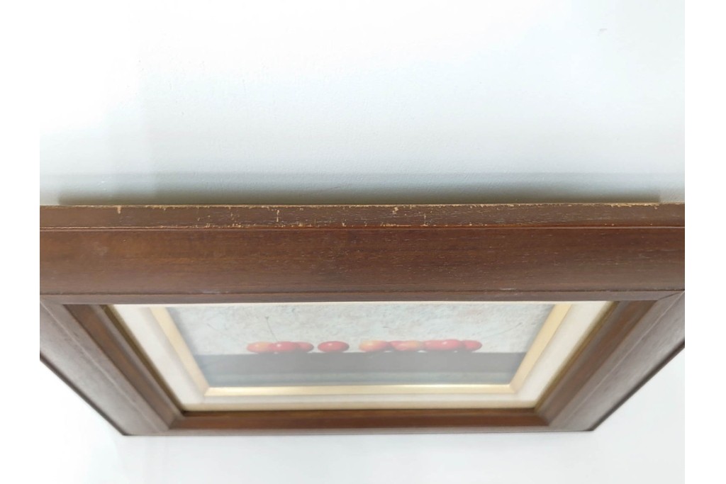 真作　滝沢直次作　油彩　SMサイズ　「さくらんぼ」　みずみずしい質感が印象的な絵画　(R-087203)